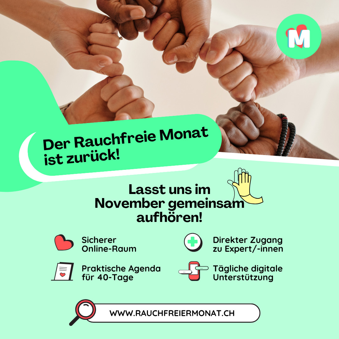 Rauchfreier Monat klein November 2025